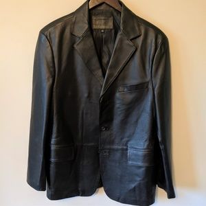 Men's 100% Leather Blazer LIKE NEW